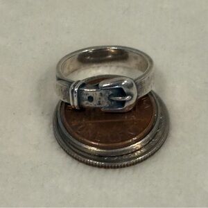 James Avery Silver Belt Ring size 7.5